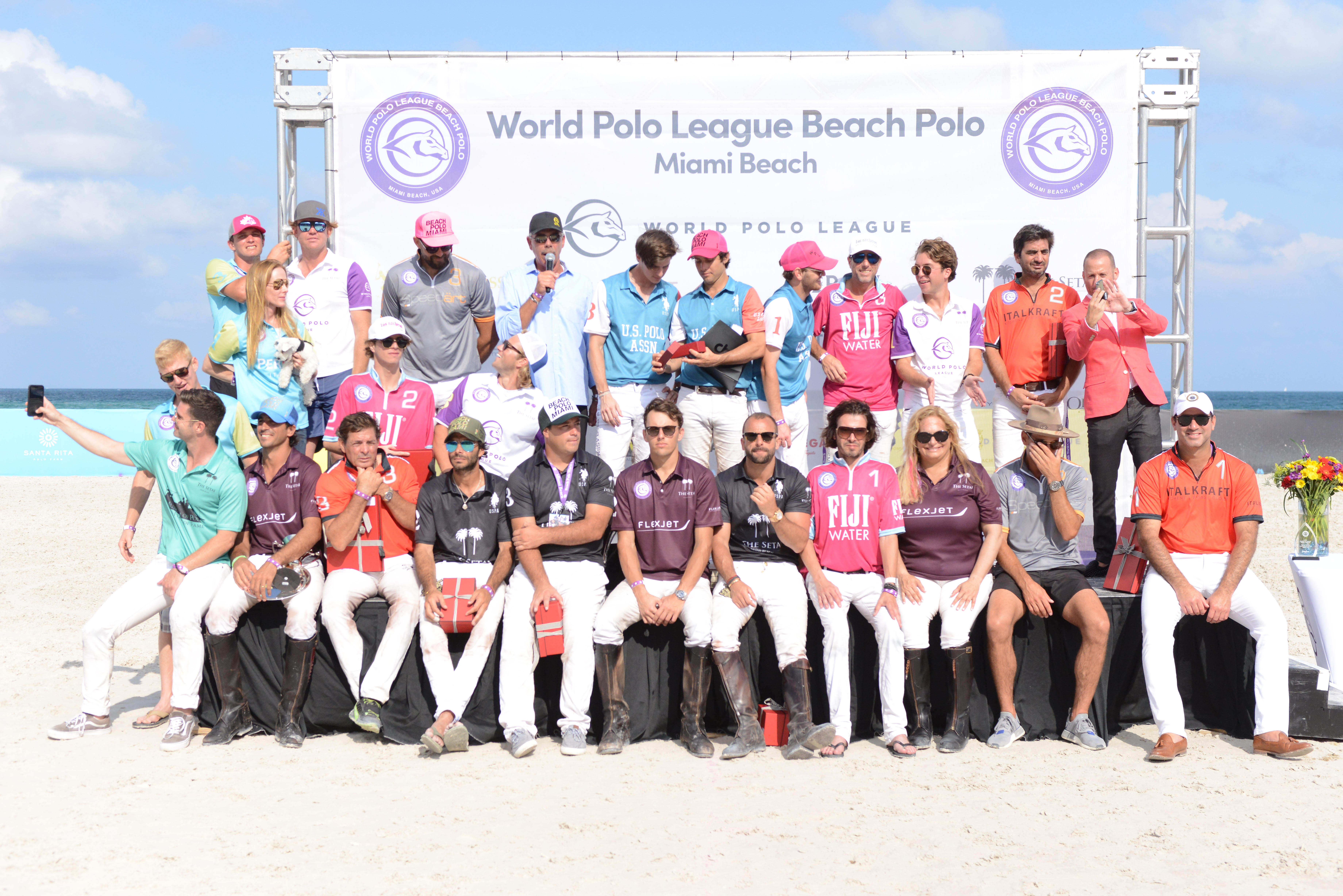 Jeremy Shockey, Ines Rivero, Alexis Stoudemire Attend World Polo League  Beach Polo 2019